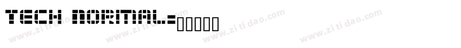Tech Normal字体转换